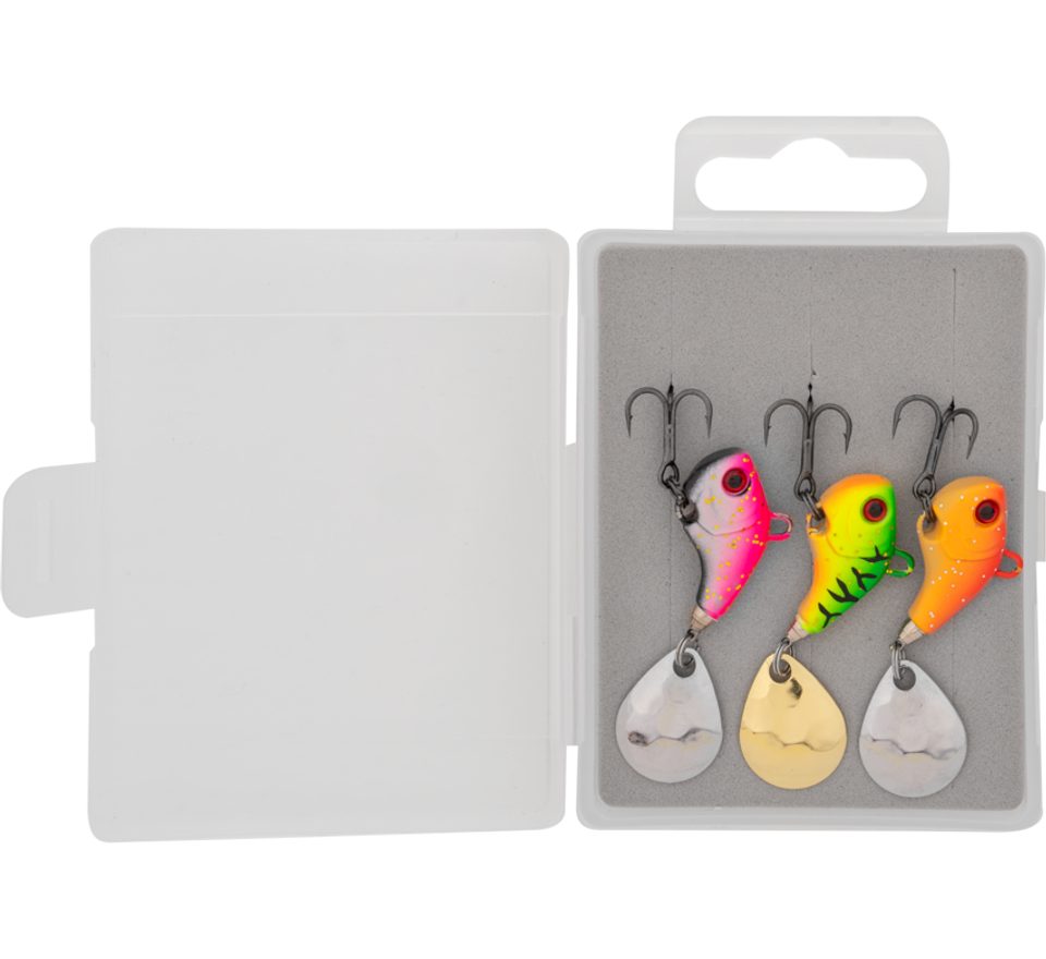 Zebco Tail Spinner Target Fish Spin Jig Set 3ks