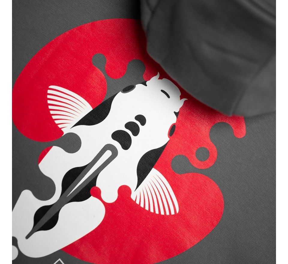 KUMU Mikina Rising Sun šedá