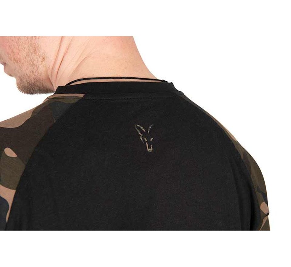 Fox Triko Black / Camo Outline T-Shirt