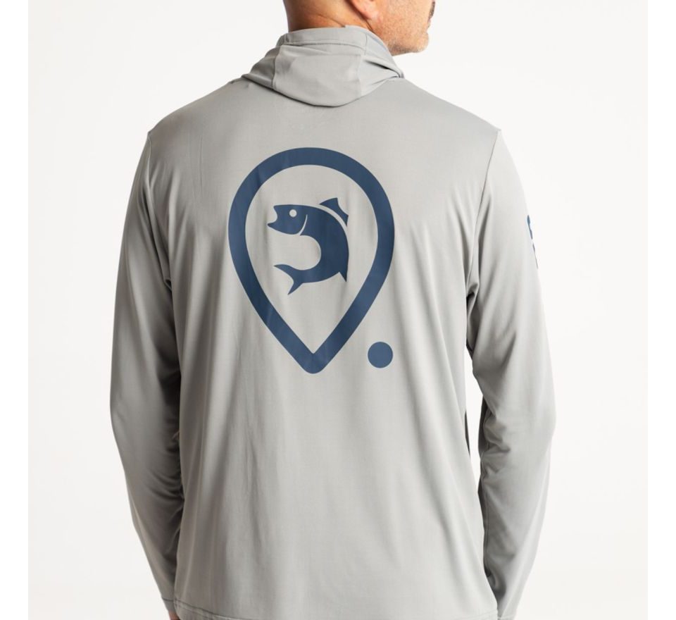 Adventer & fishing Funkční hoodie UV tričko Limestone