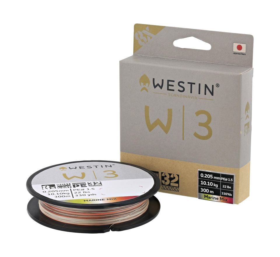 Westin Šnúra W3 Oceanic Swirl 8-Braid Marine Mix 300m