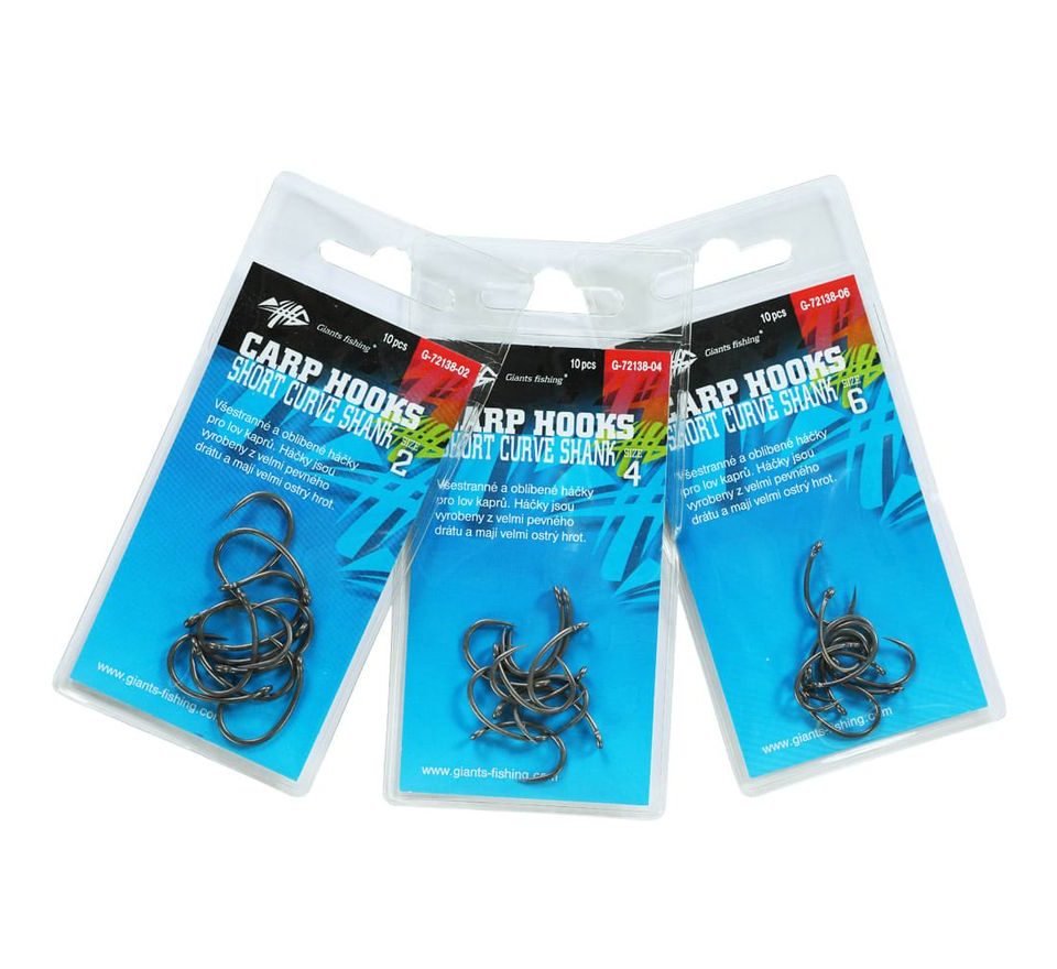 Giants Fishing Háček s očkem Short Curve Shank 10ks