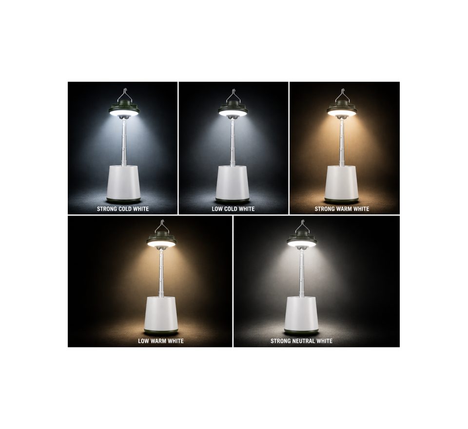 Holdcarp Lampa Extendable RGB Camping Lamp
