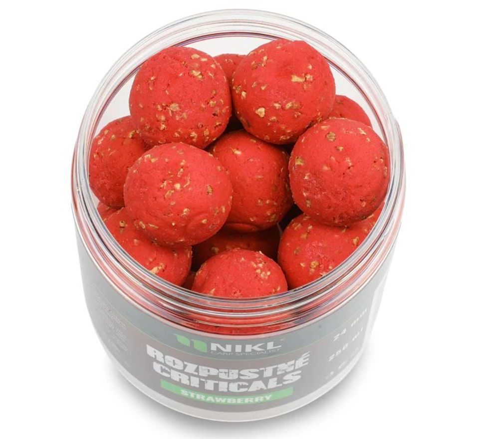 Nikl Rozpustné Criticals boilie Strawberry 250ml