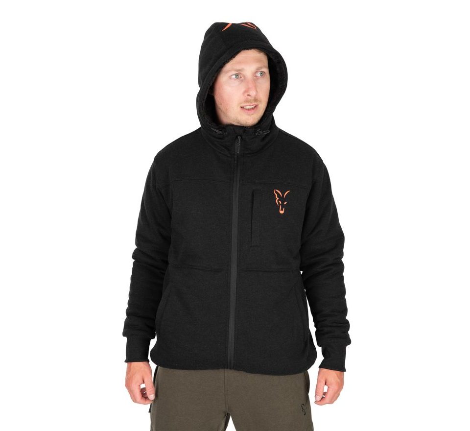 Fox Bunda Collection Sherpa Jacket Black & Orange