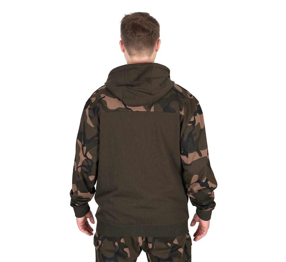 Fox Mikina LW Khaki / Camo Split Zip Hoody