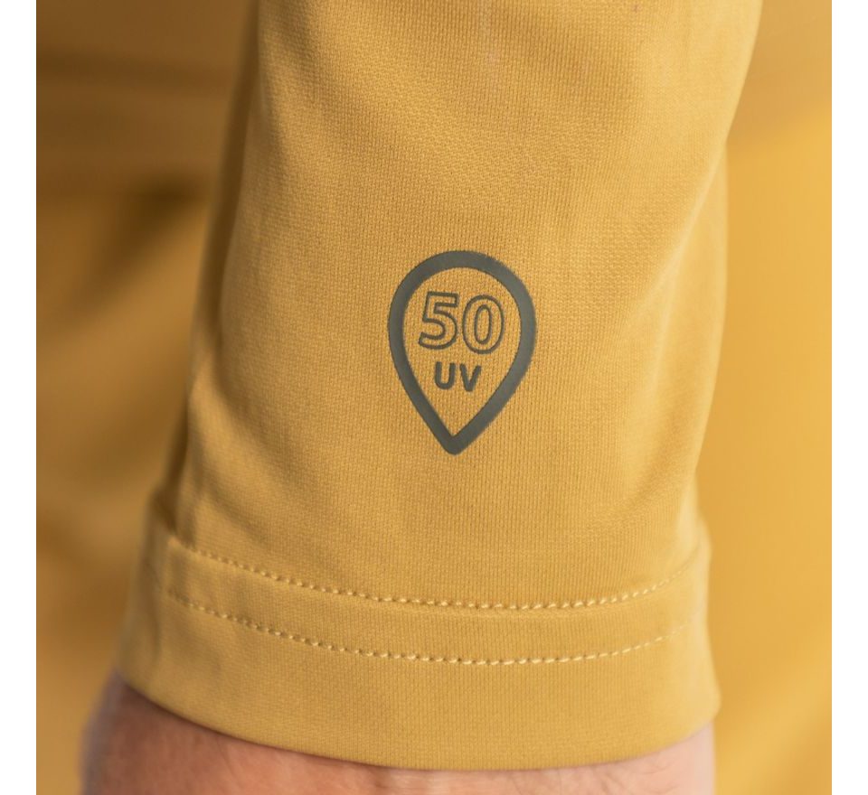 Adventer & fishing Funkční hoodie UV tričko Sand