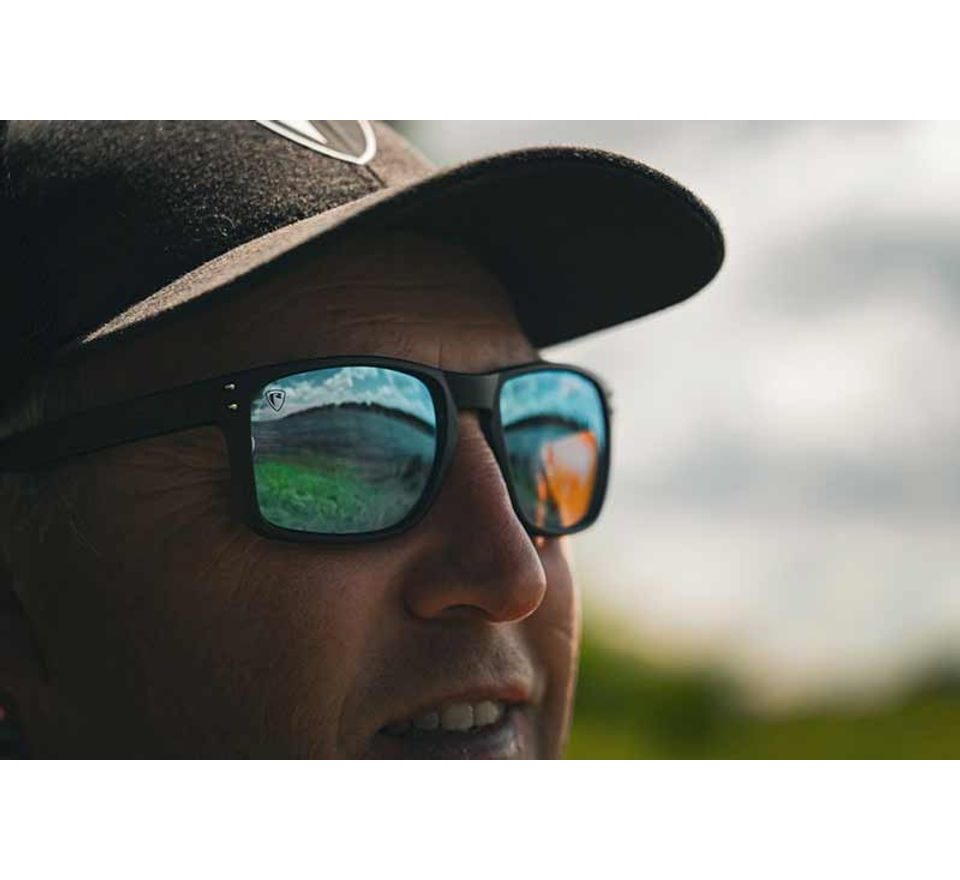 Fox Rage Polarizačné okuliare Transparent Black Brown Lens Mirror Blue Eyewear