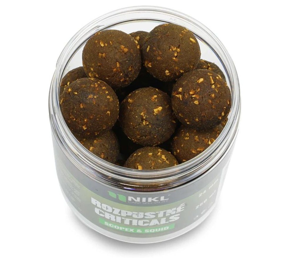 Nikl Rozpustné Criticals boilie Scopex & Squid 250ml