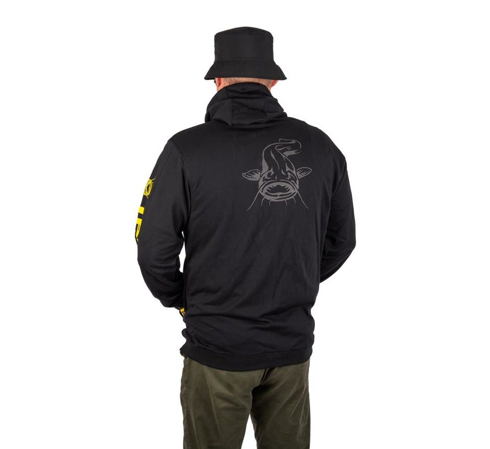 Black Cat Mikina Black Zipped Hoody