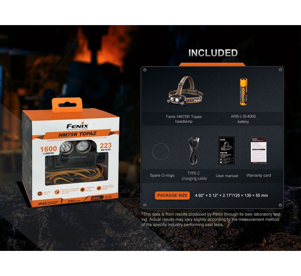 Fenix Nabíjecí čelovka HM75R Topaz