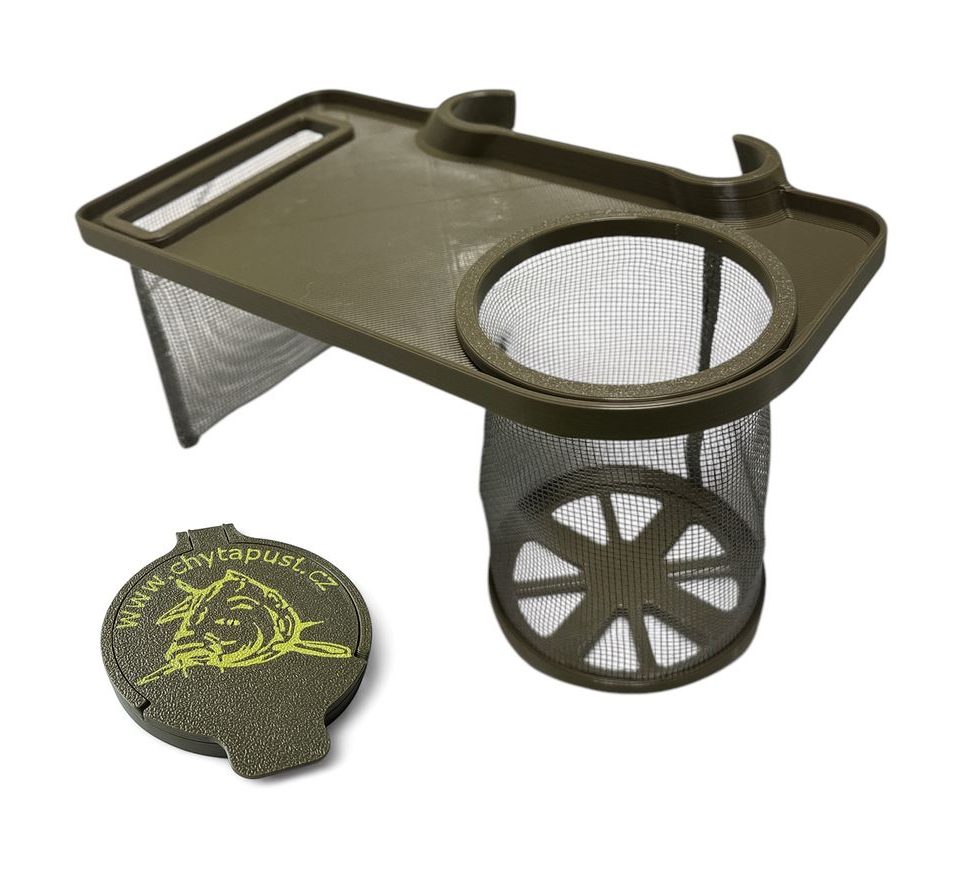 Chyť a pusť Stoleček ke křeslu + víčko na nápoje