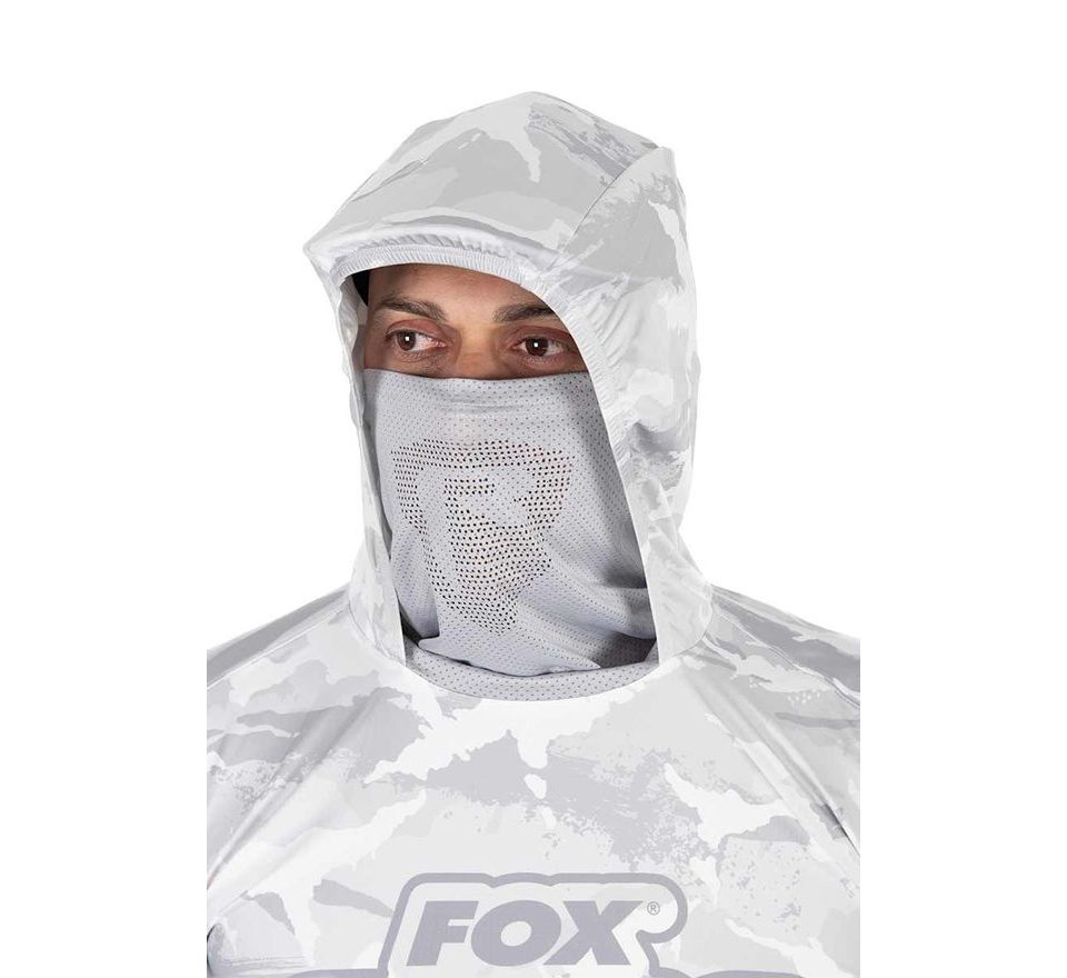 Fox Rage Tričko UV Hooded Light Cam Top