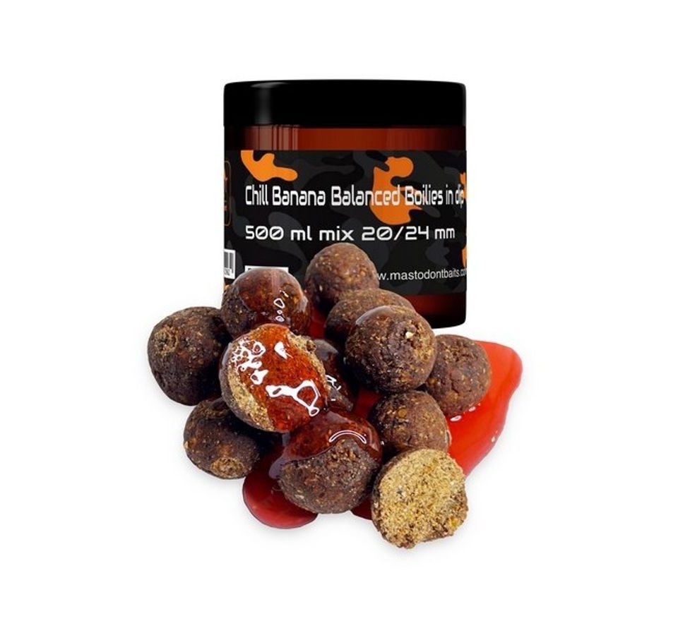 Mastodont Baits Boilies Balanced Boilies in dip mix 20/24mm 500ml