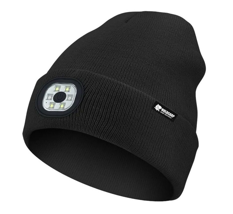 Holdcarp Zimná čiapka LED Light Beanie čierna