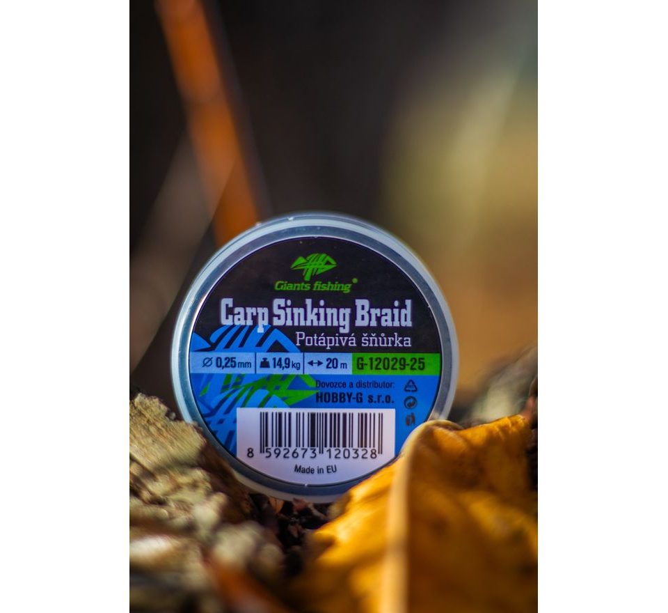 Giants fishing Potápavá pletená šnúra Carp Sinking Braid 20m