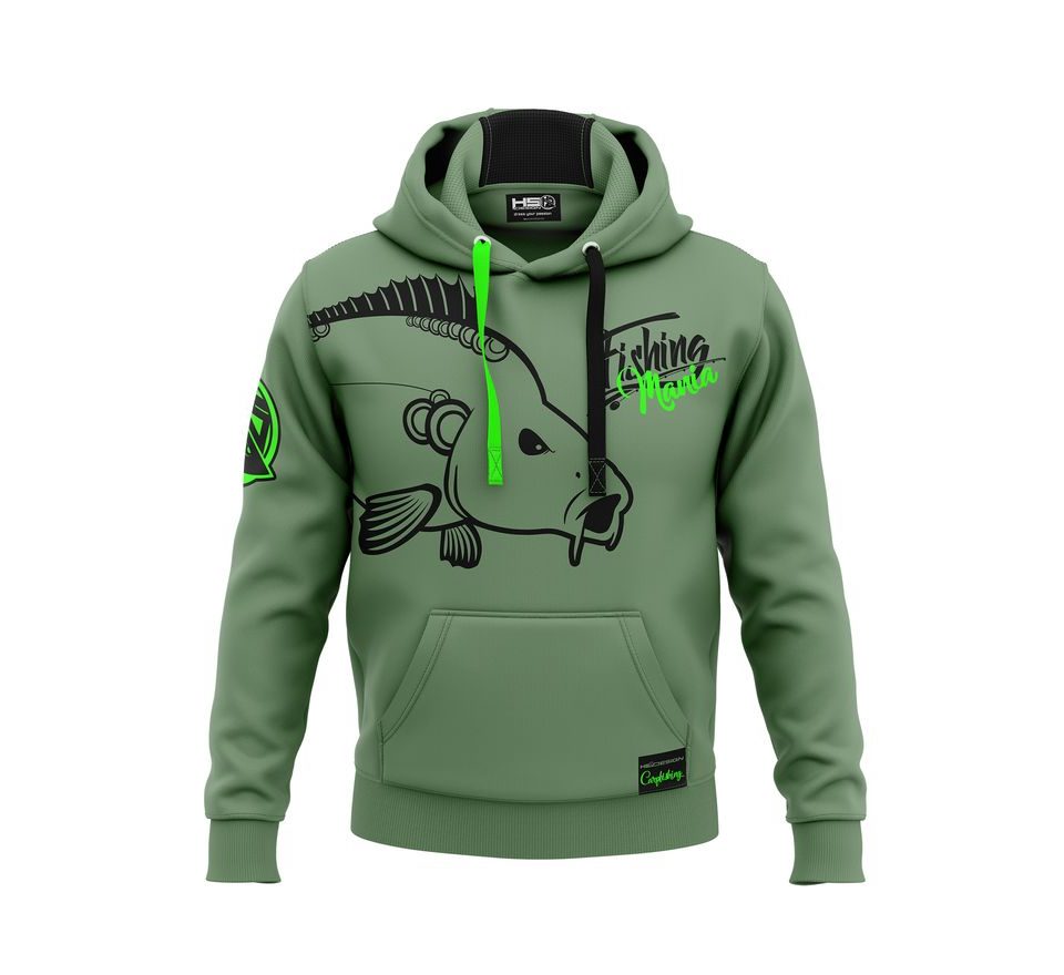 Hotspot Design Mikina Fishing Mania zelená