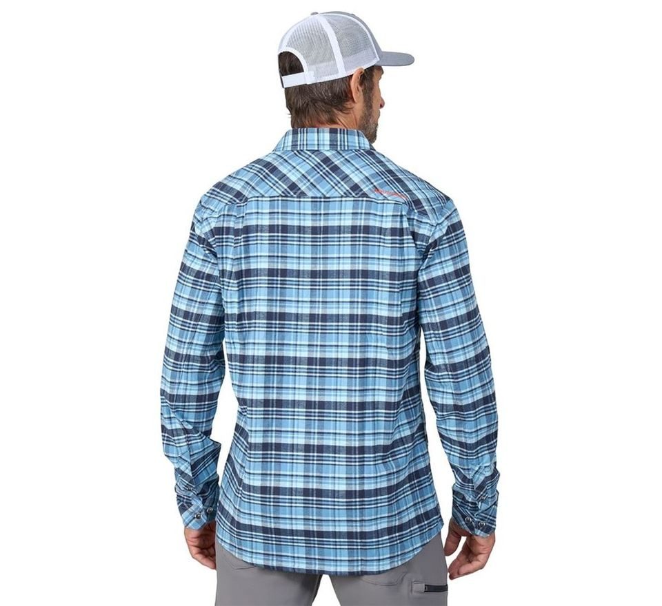 Grundéns Košile Dungeness Seawool Flannel Shirt Captain's Blue