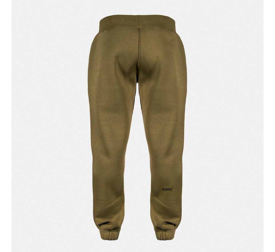 KUMU Tepláky Cocoon khaki