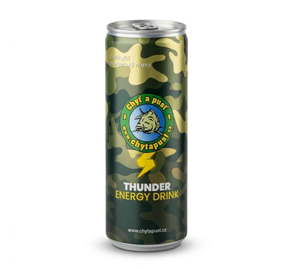 Chyť a pusť Energetický drink Thunder 250ml