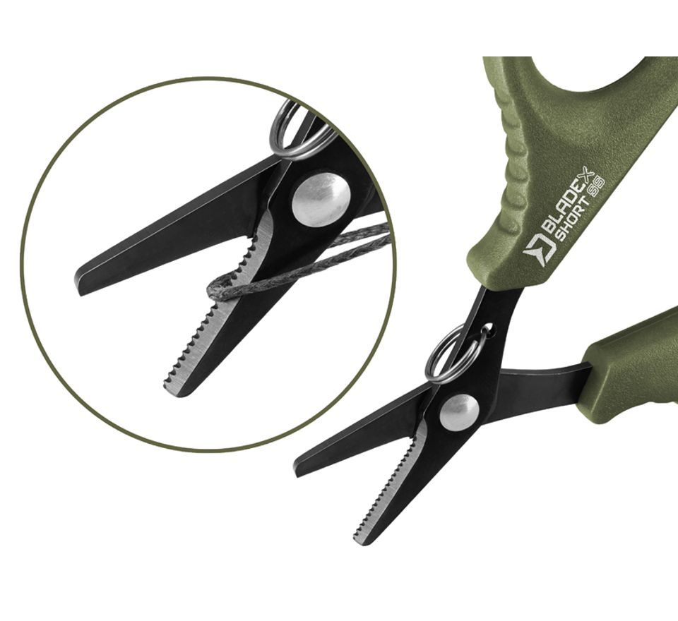 Delphin Nůžky s vroubky BladeX Short SS 9,5cm