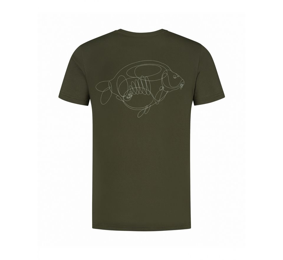 Korda Tričko One Liner Tee Olive