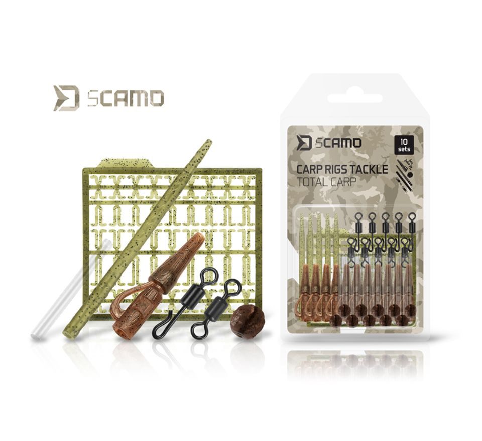 Delphin Set kaprařských montáží sCAMO Total CARP 10 setů