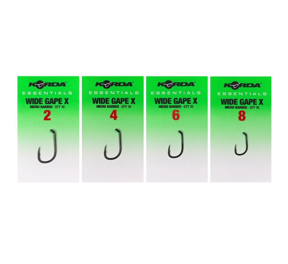 Korda Háčky Essentials Wide Gape X 10ks