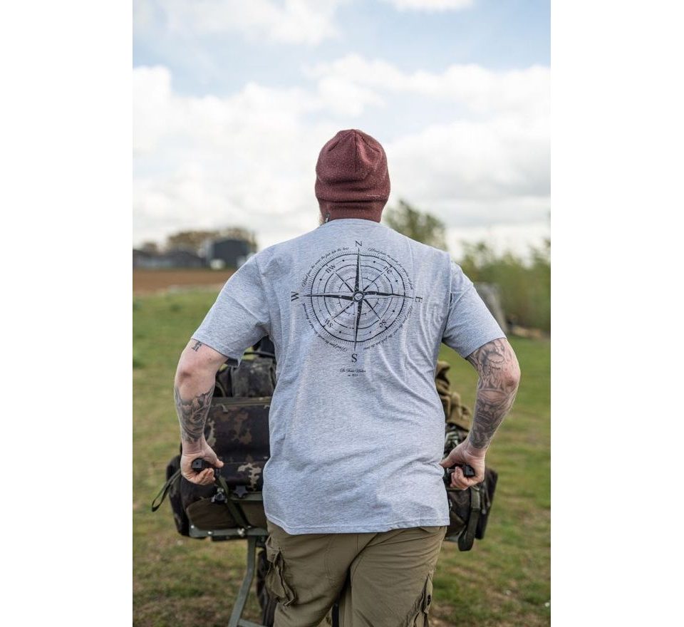 Korda Tričko Compass Heather Grey