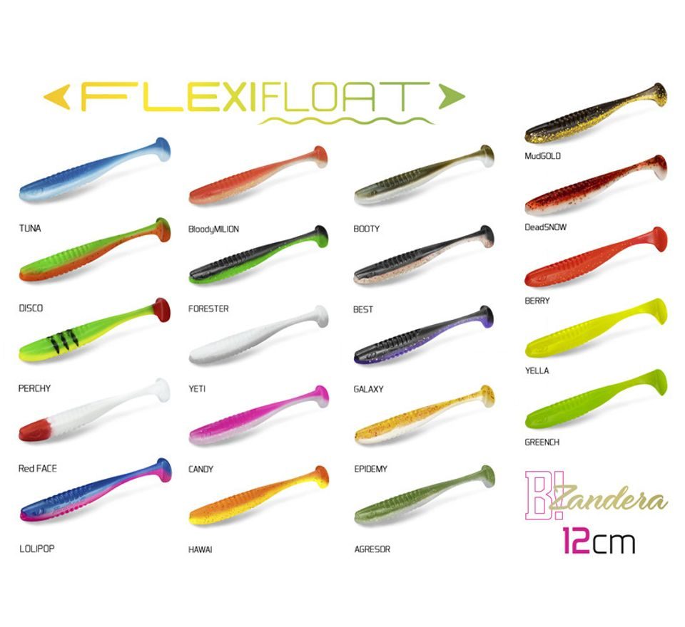 Delphin Umělá nástraha Zandera FlexiFloat UVs 12cm 6x 5ks