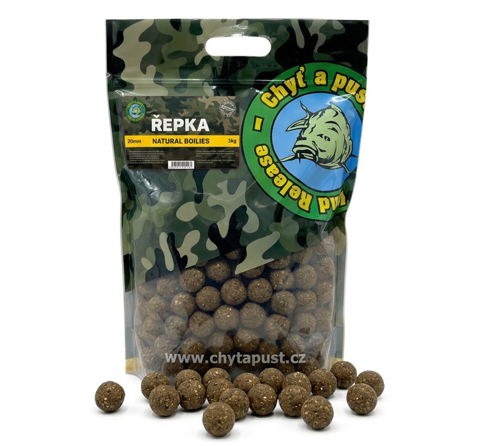 Chyť a pusť Boilies Natural 3kg