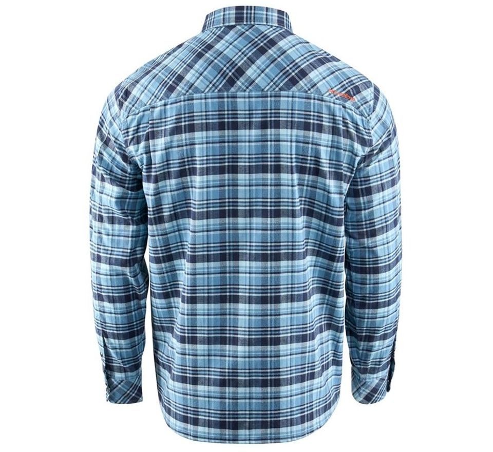 Grundéns Košile Dungeness Seawool Flannel Shirt Captain's Blue