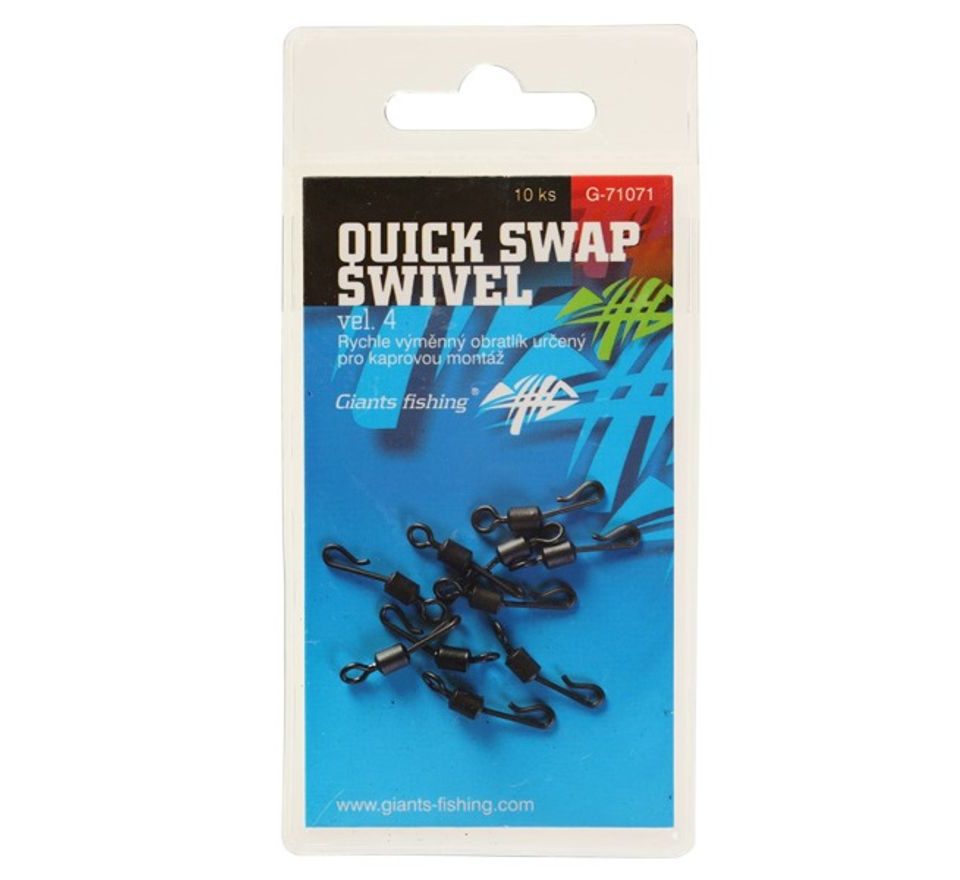 Giants Fishing Rychlovýměnný obratlík Quick Swap Swivel 10ks