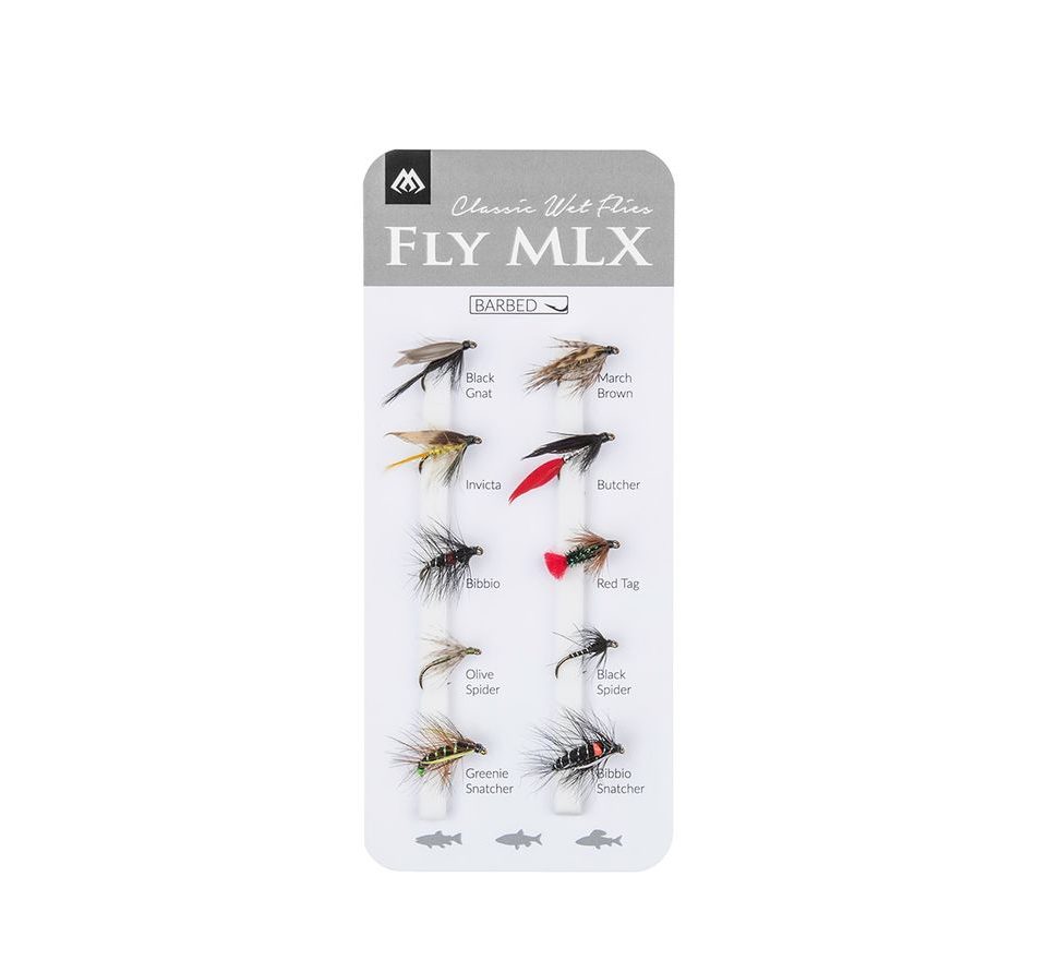 Mikado Sada mokrých mušek Wet Flies Barbed 10ks