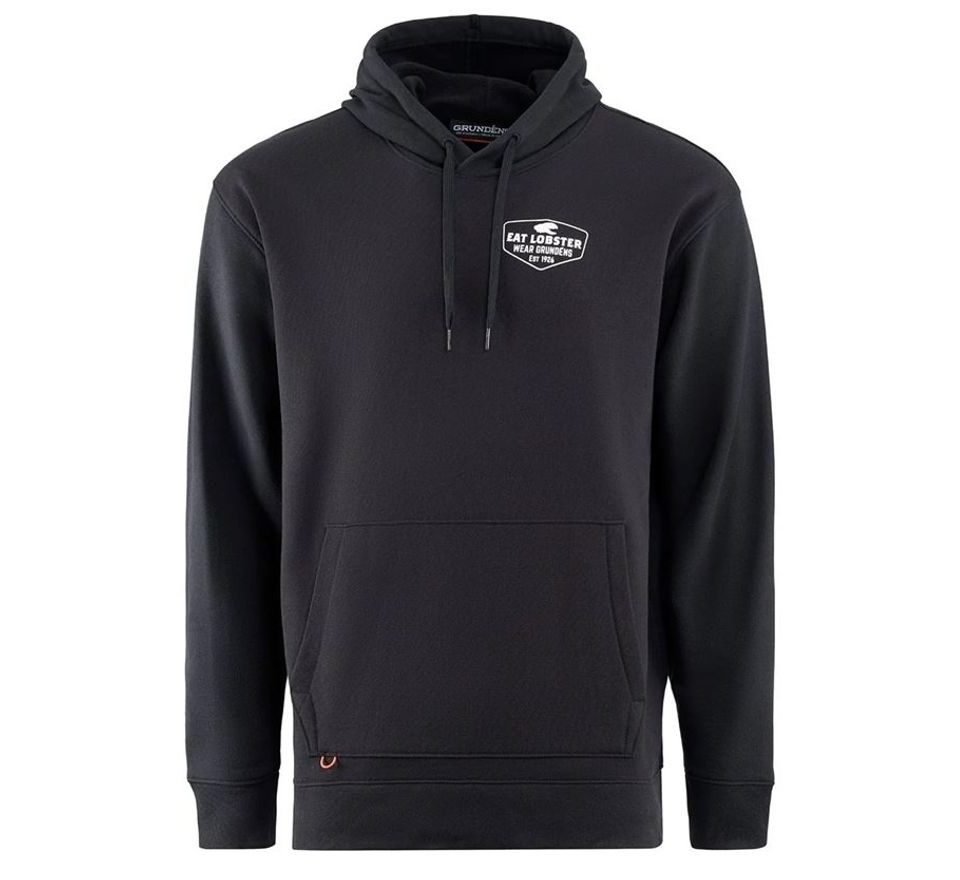 Grundéns Mikina Eat Your Words DWR HD Hoodie Black Lobster Graphic