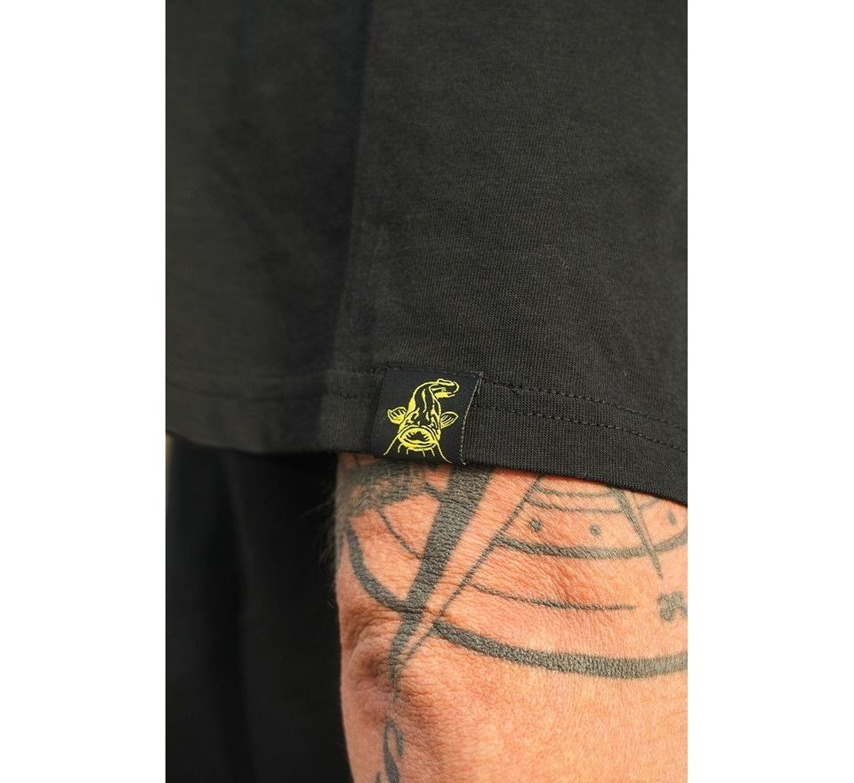 Black Cat Triko Logo Black T-Shirt
