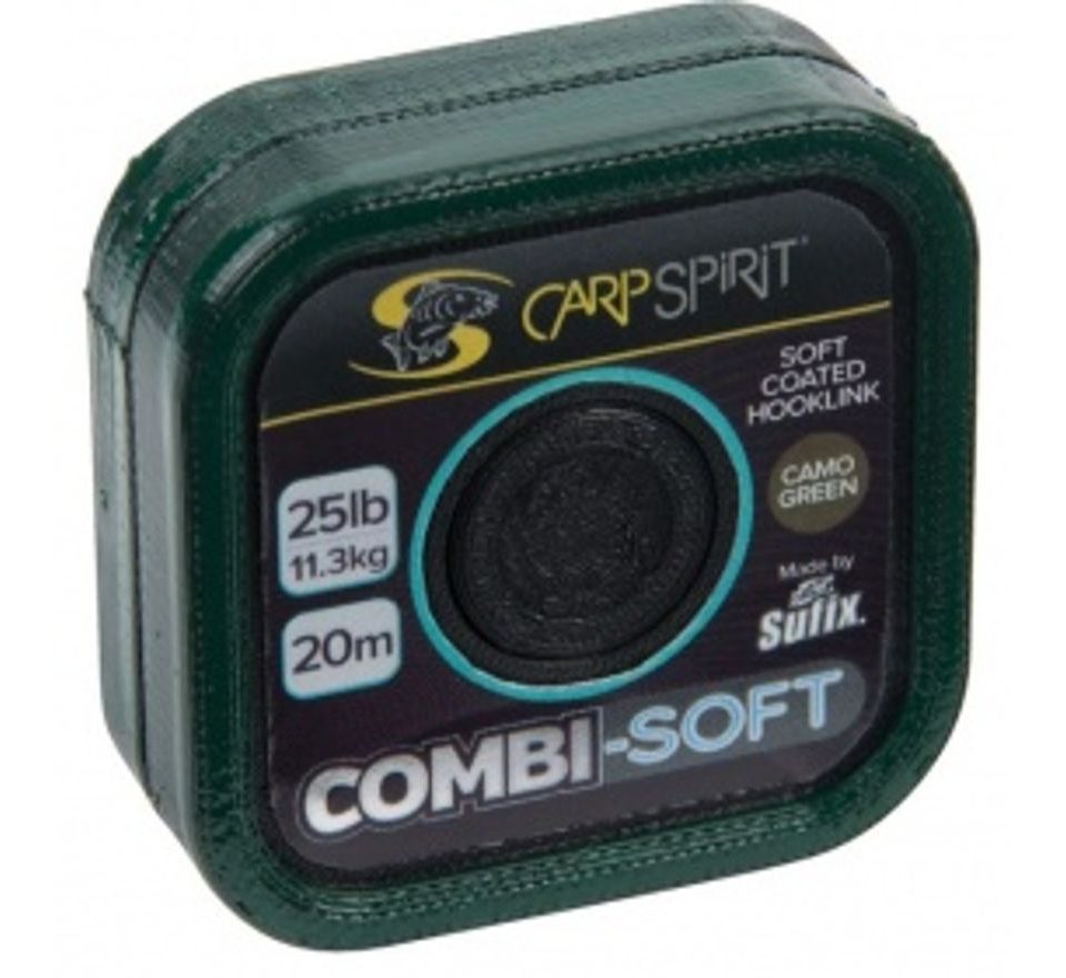Carp Spirit Šňůra Combi Soft Coated Braid Camo Green 20m