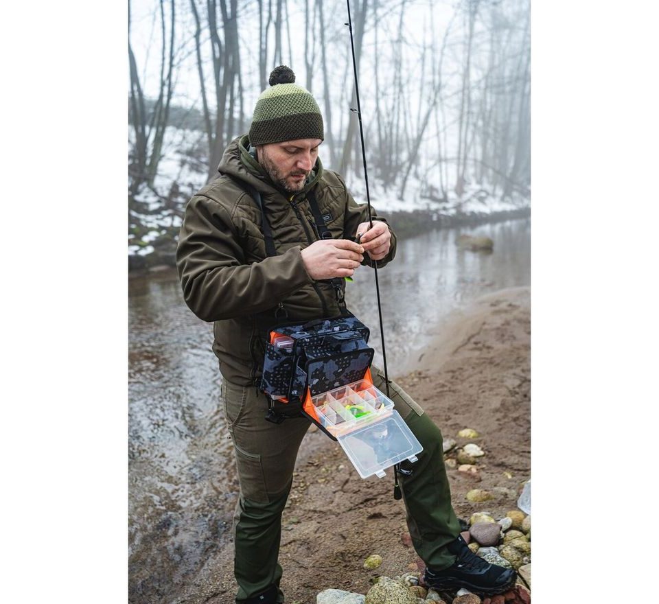 Giants fishing Akční set Vláčecí ledvinka Spinning Waist/Leg Bag + vláčecí taška Small