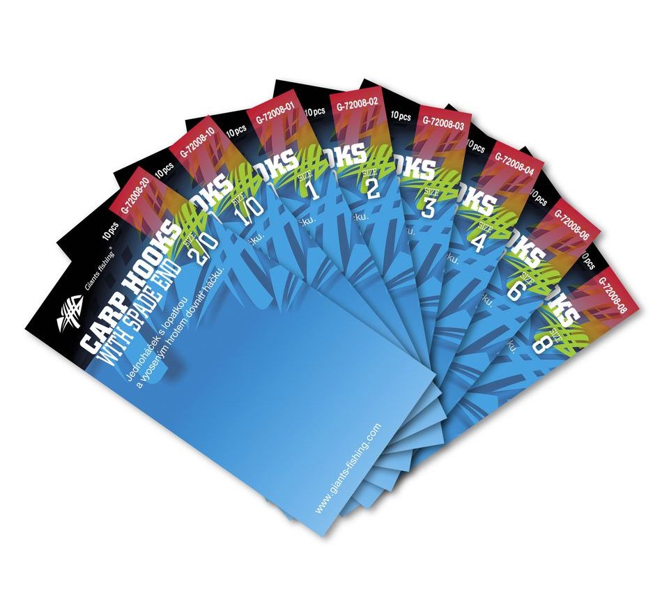 Giants Fishing Háčiky s lopatkou Carp Hooks with Spade End 10ks