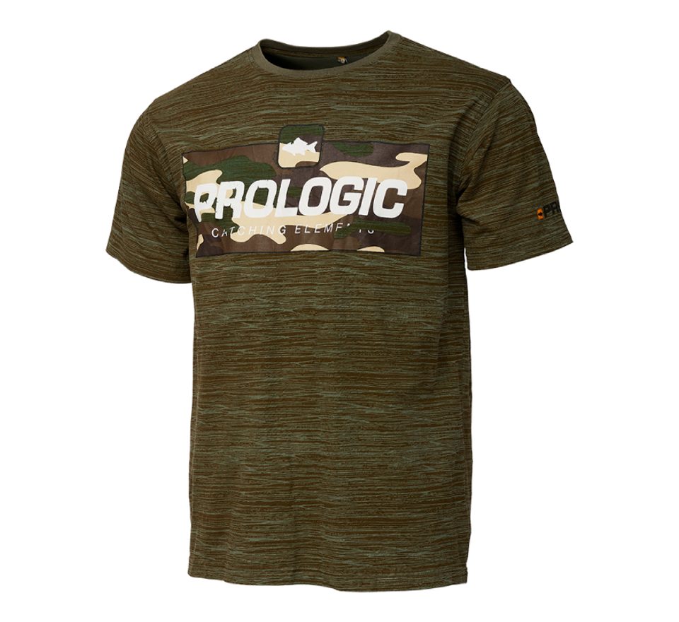 Prologic Triko Bark Print T-shirt Burnt Olive Green