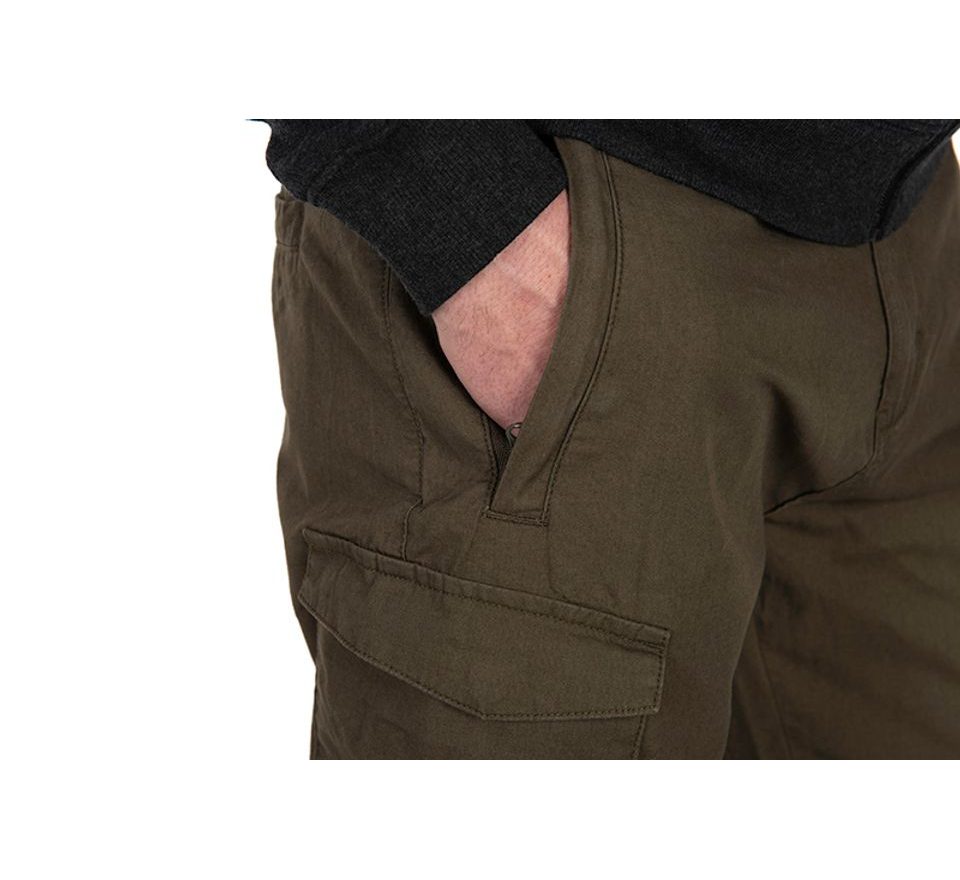 Fox Kalhoty Collection LW Cargo Trousers Green & Black