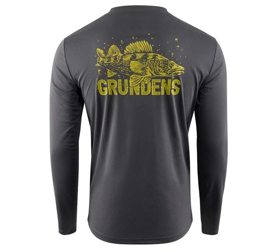 Grundéns UV Triko King of the Lakes LS Tech Tee Anchor