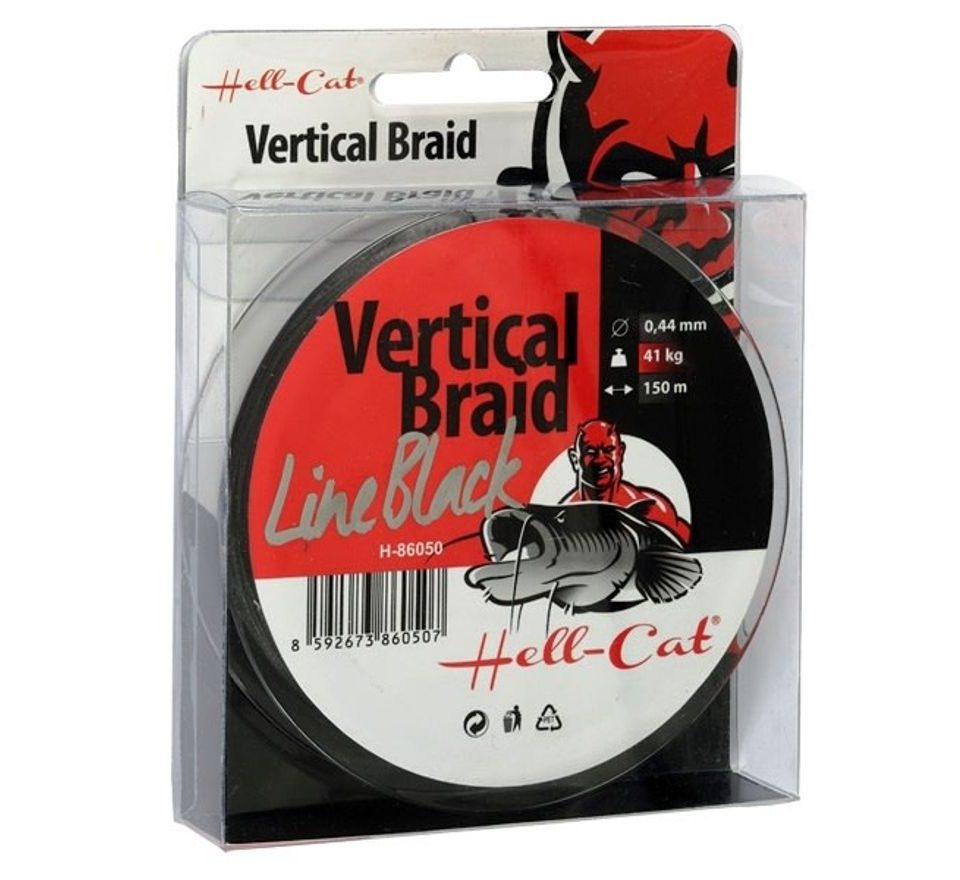 Hell-Cat Pletená šnúra Braid Line Vertical Red 150m