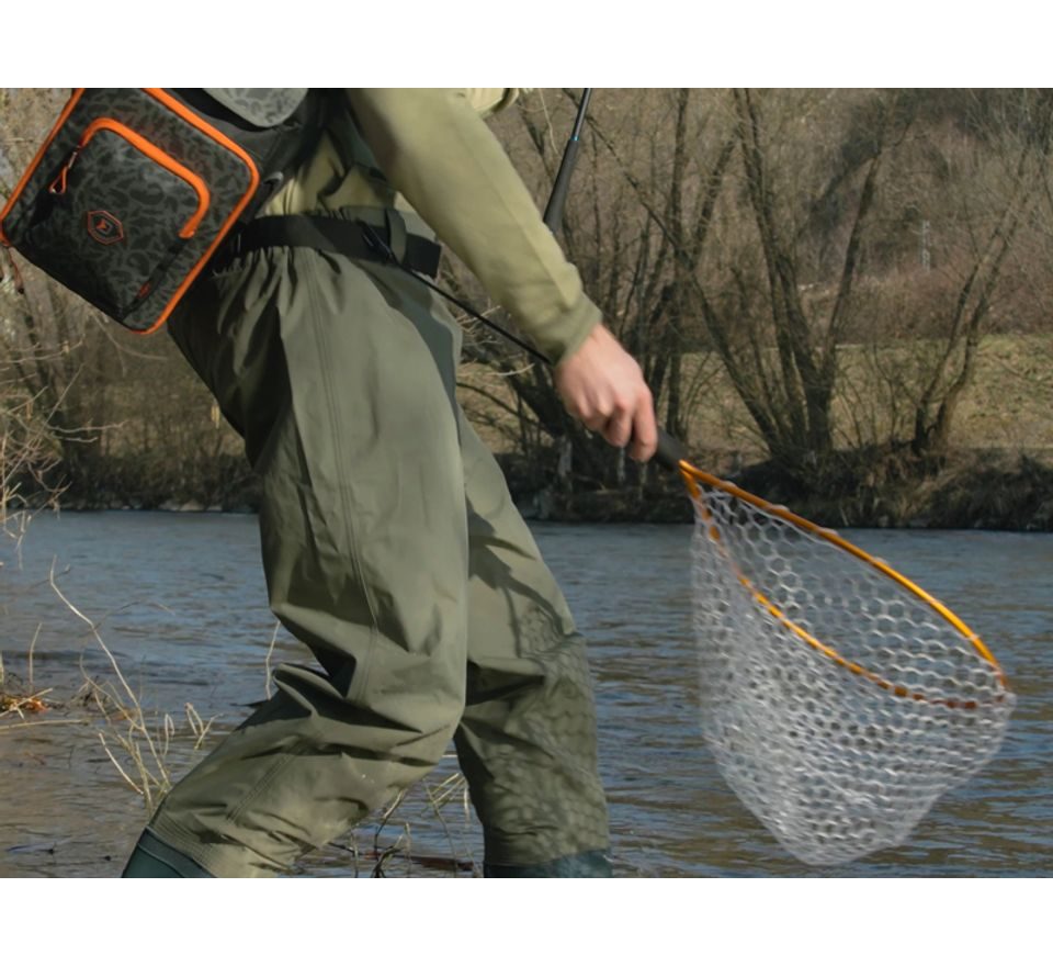 Delphin Podběrák SoftLUX měkká síť 45x40cm