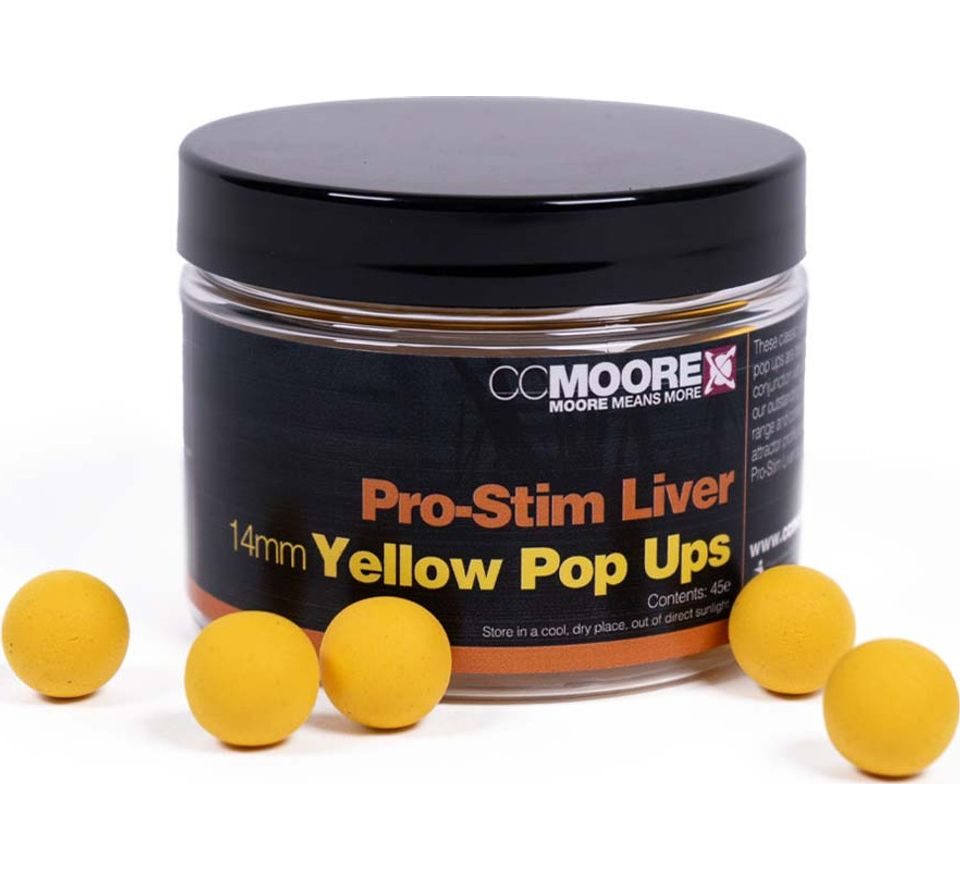 CC Moore Plovoucí boilie Pro-Stim Liver Pop Ups Yellow