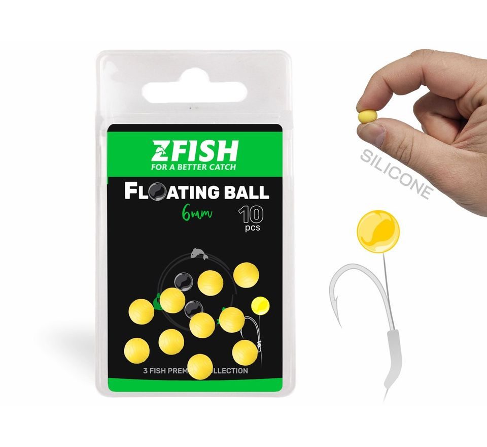 Zfish Plovoucí silikonová kulička 10ks