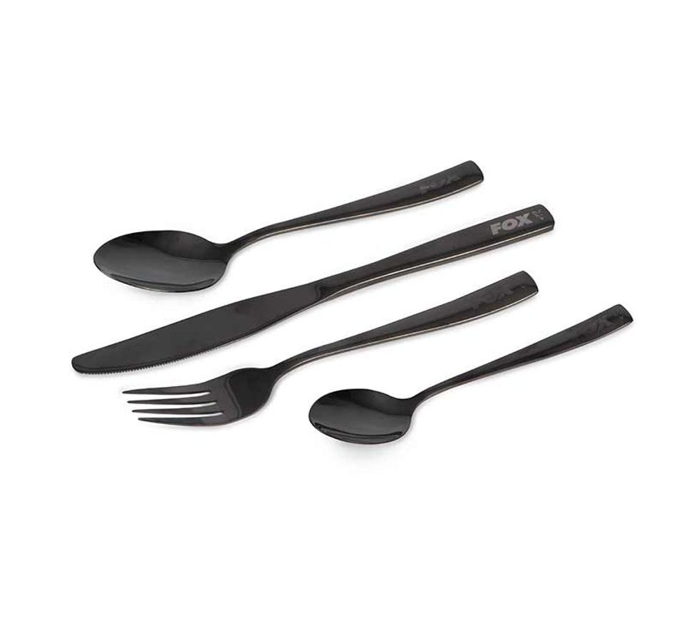 Fox Sada příborů Cookware Black Stainless Cutlery Set