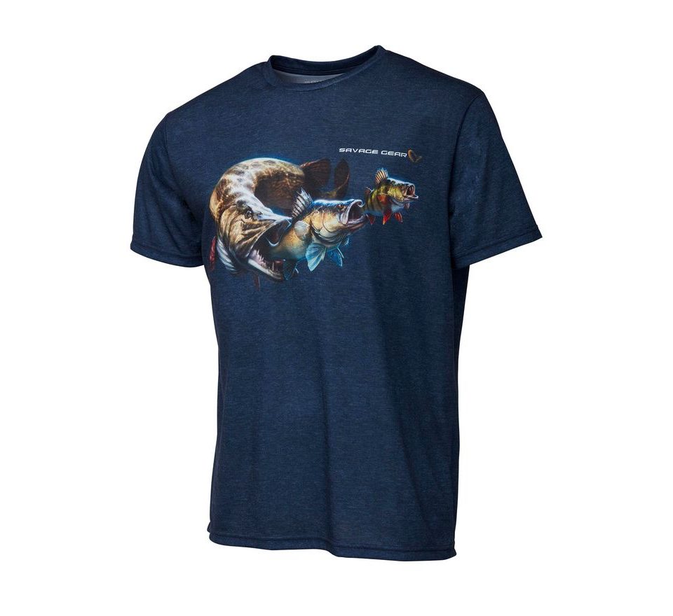 Savage Gear Triko Cannibal Tee Blue