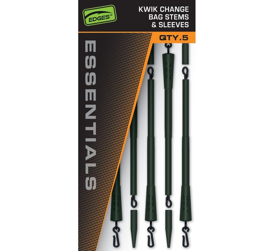 Fox Montáž Edges Essentials Kwik Change Bag Stems and Sleeves 5ks