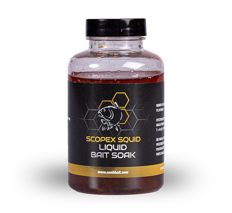Nash Dip Scopex Squid Liquid Bait Soak 250ml